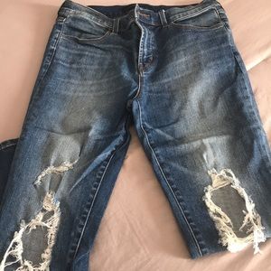 JBrand Skinny Ripped Jeans